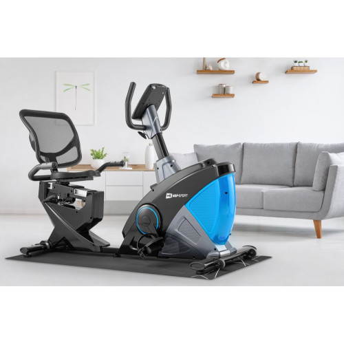 Велотренажер  Hop-Sport HS-070L Helix iConsole+ (blue) - фото №7
